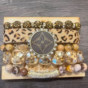 Upcycled LV Keep It Gypsy Bracelet Stack